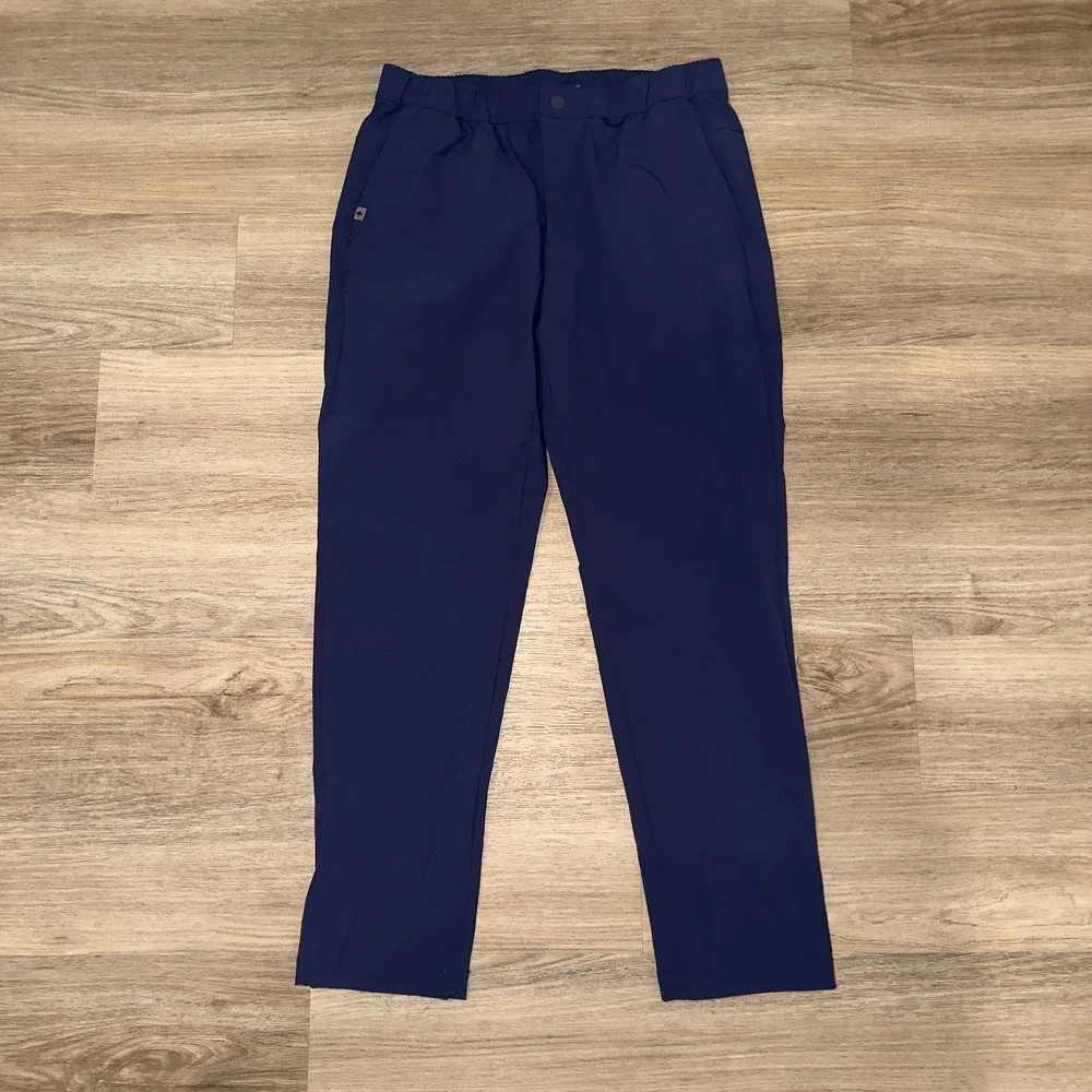 Figs Mens Technical Comfort Scrub Pants Navy Blue Small Short M22WW2003S